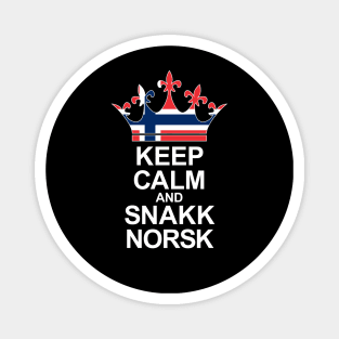 Keep Calm And Snakk Norsk (Norge) Magnet